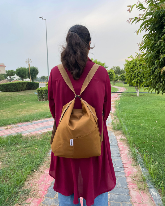 Everyday Tote Backpack - Tan