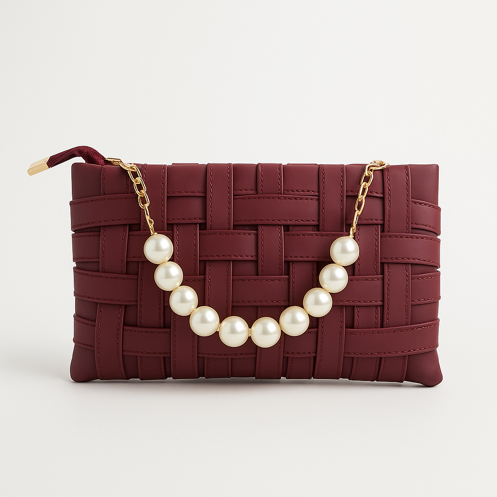 The Pearl Clutch – Maroon
