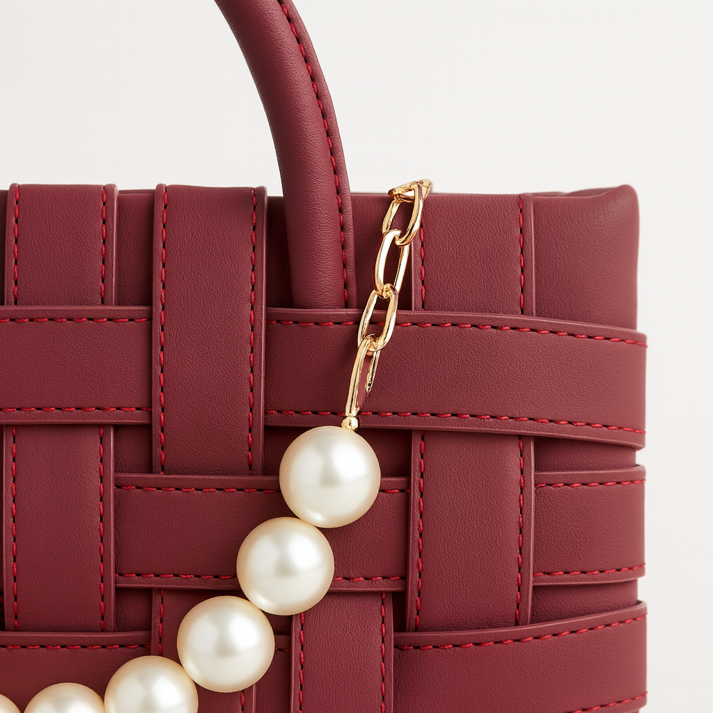 The Pearl Clutch – Maroon