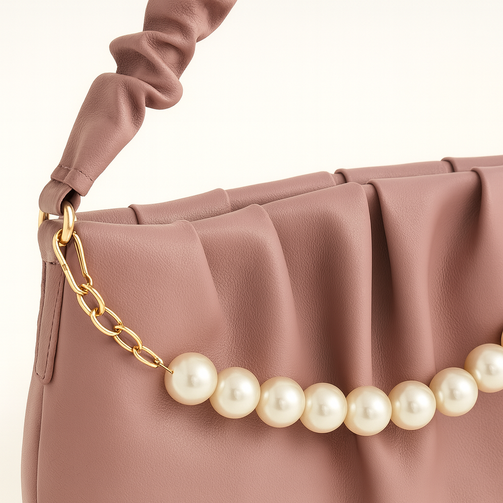 The Ruffle Pearl Bag