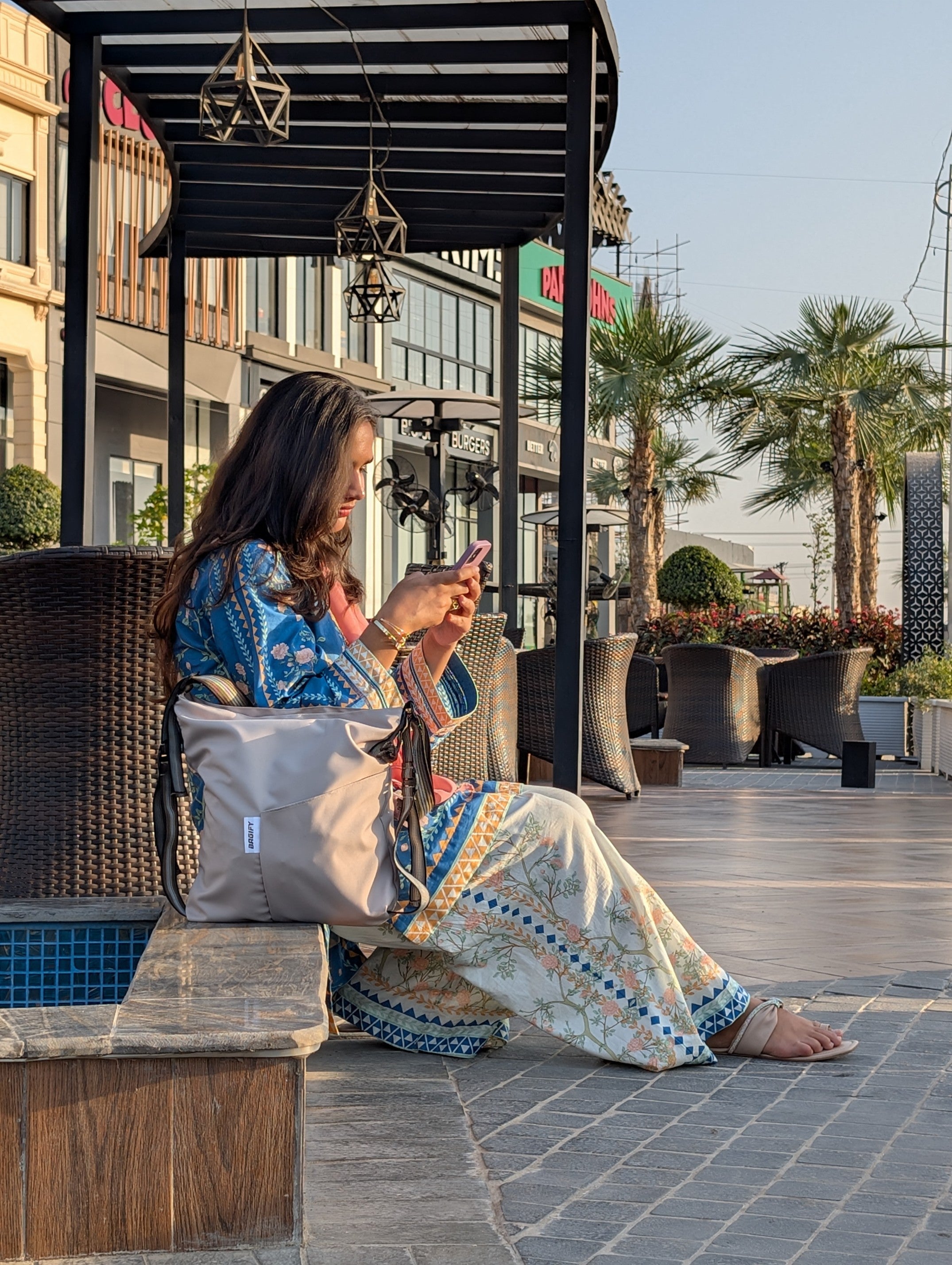 Classic Contrast – Convertible Tote & Backpack Set | 2-in-1 Bags