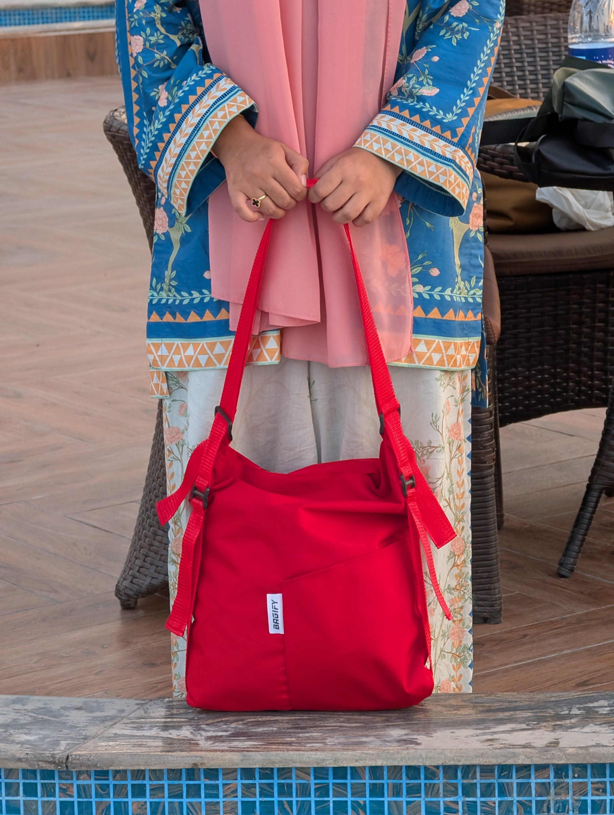 Bold & Brown – Convertible Tote & Backpack Set | 2-in-1 Bags