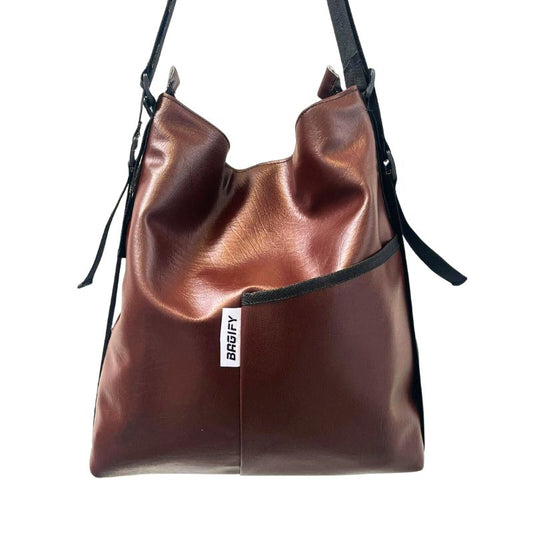 Everyday Tote Backpack - Coffee Brown