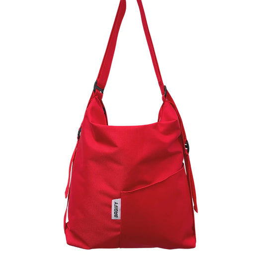 Everyday Tote Backpack - Red