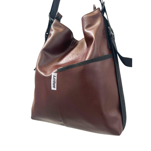 Everyday Tote Backpack - Coffee Brown