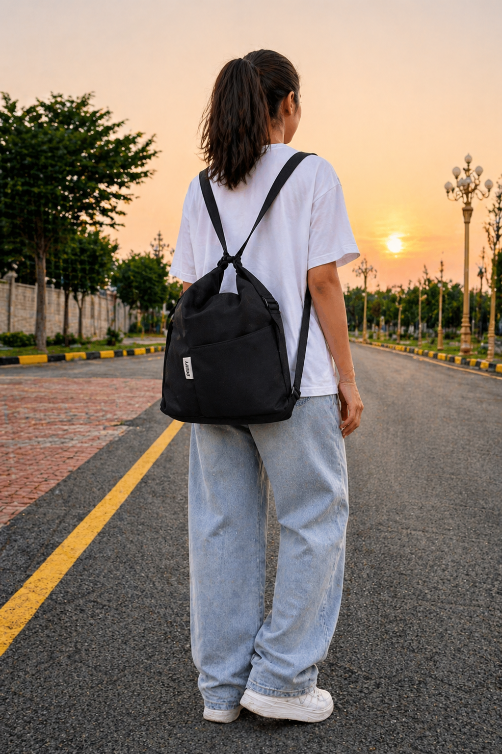 Everyday  Tote Backpack - Black