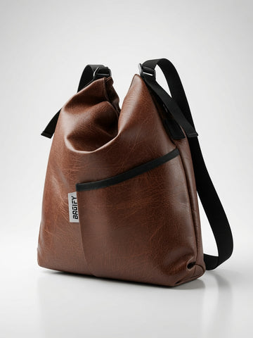 Everyday 2 in 1 Tote Backpack - Leather Brown Double Shade