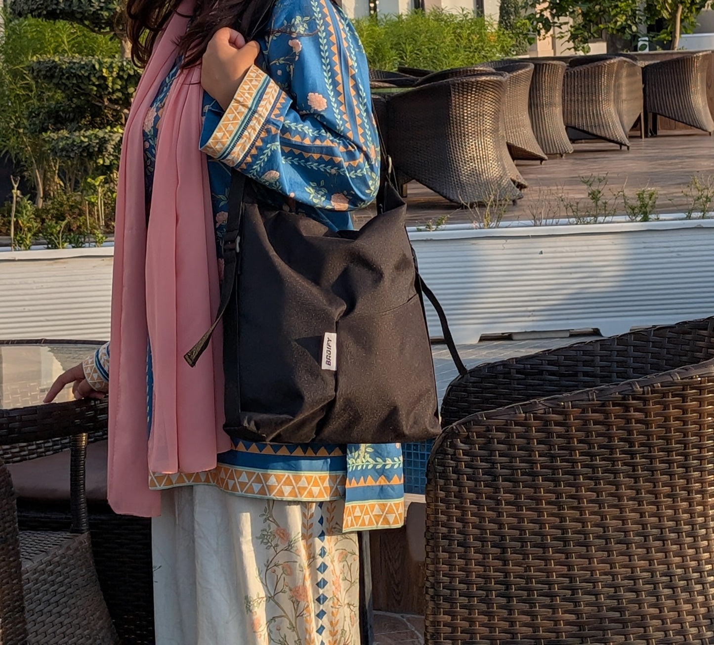 Everyday  Tote Backpack - Black