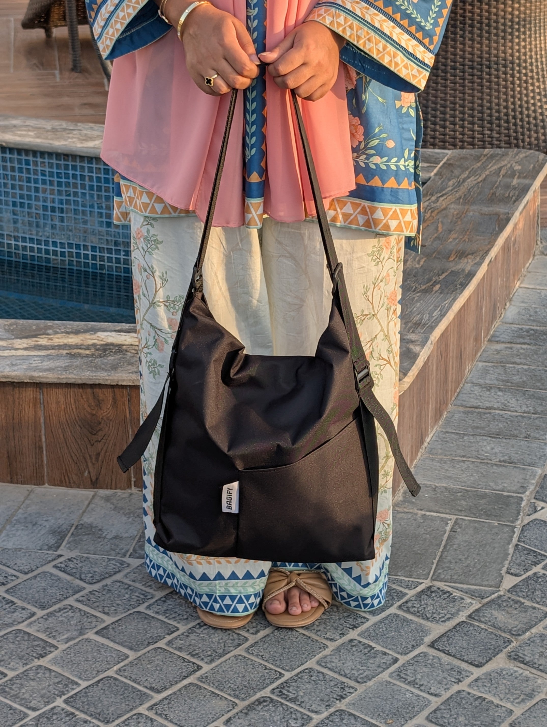 Dark Duo – Convertible Tote & Backpack Set | 2-in-1 Bags