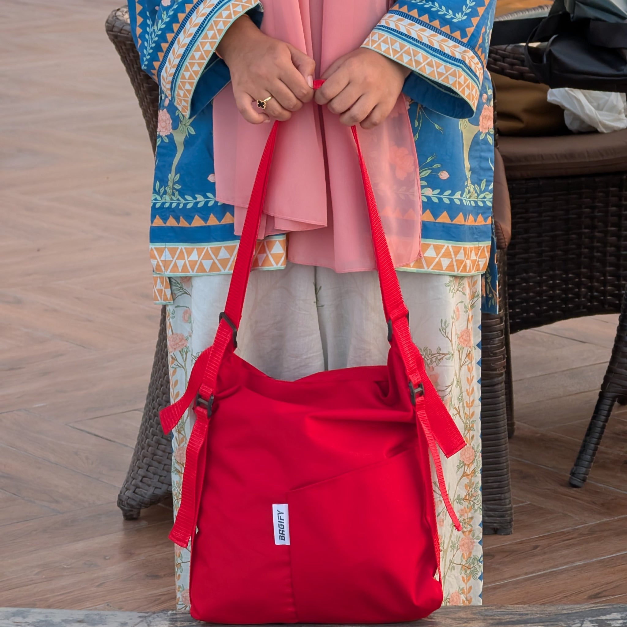 Bold & Brown – Convertible Tote & Backpack Set | 2-in-1 Bags