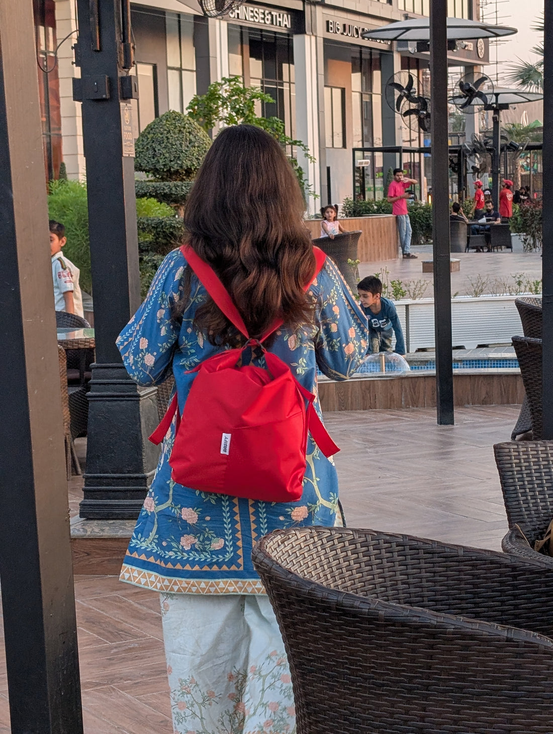 Everyday Tote Backpack - Red