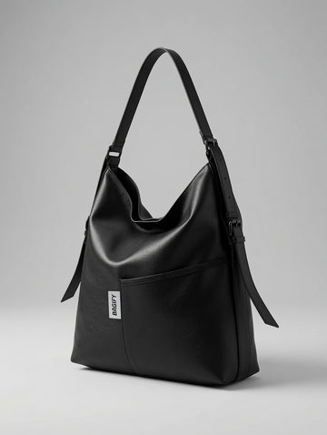Everyday 2 in 1  Tote Backpack - Leather Black